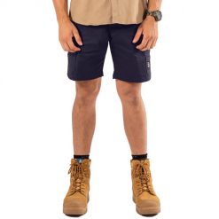 Mens Combat Cargo Summer Work Shorts Multi Pockets in Black Or Navy Durable Safety Workwear Heavy Duty 