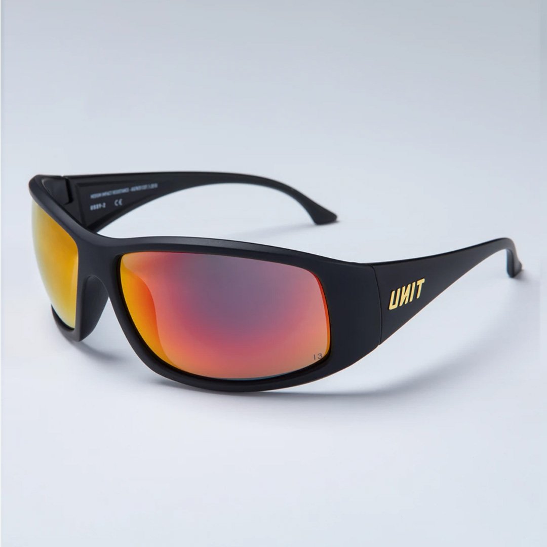 UNIT Strike Safety Sunglasses - Black / Orange